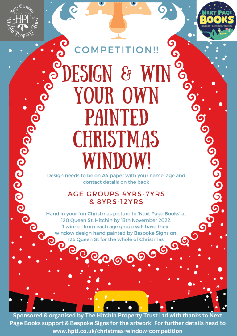 Window Contest Sign Christmas Window Competition - Hitchin Property Trust